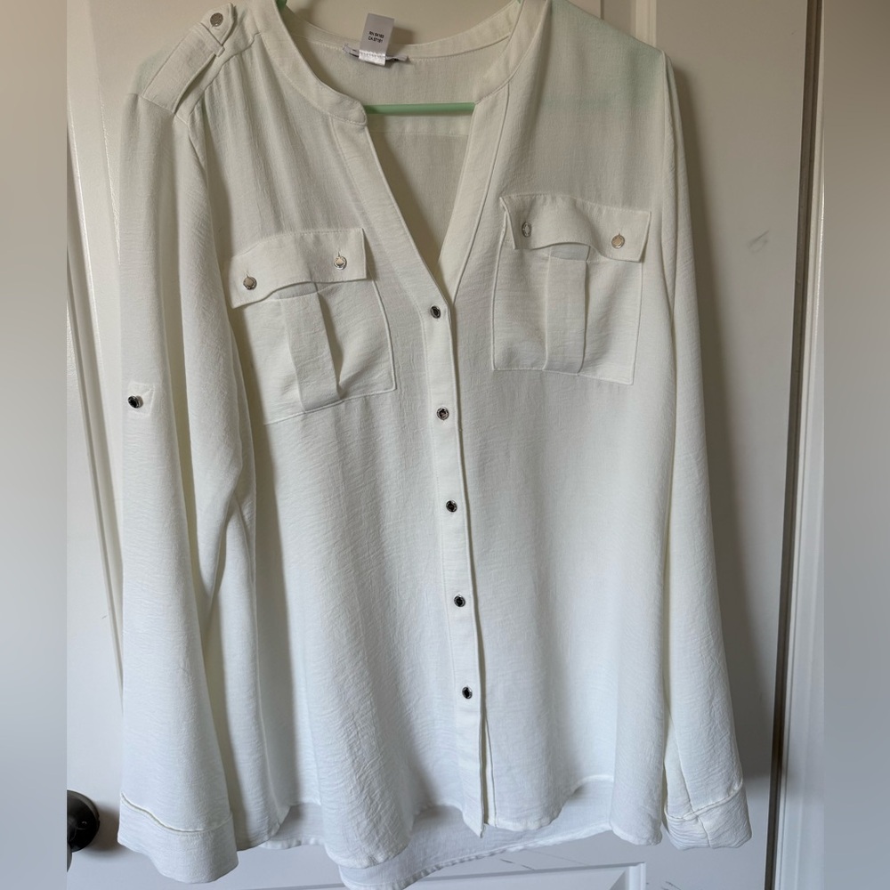 Calvin Klein White Button Down Shirt